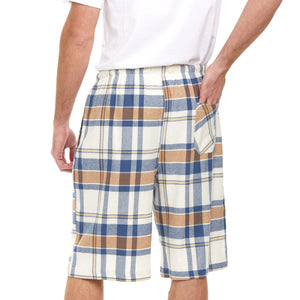 Men's Cotton Flannel Soft Woven Pajama/Lounge Sleep PJ Shorts (MultiPacks)