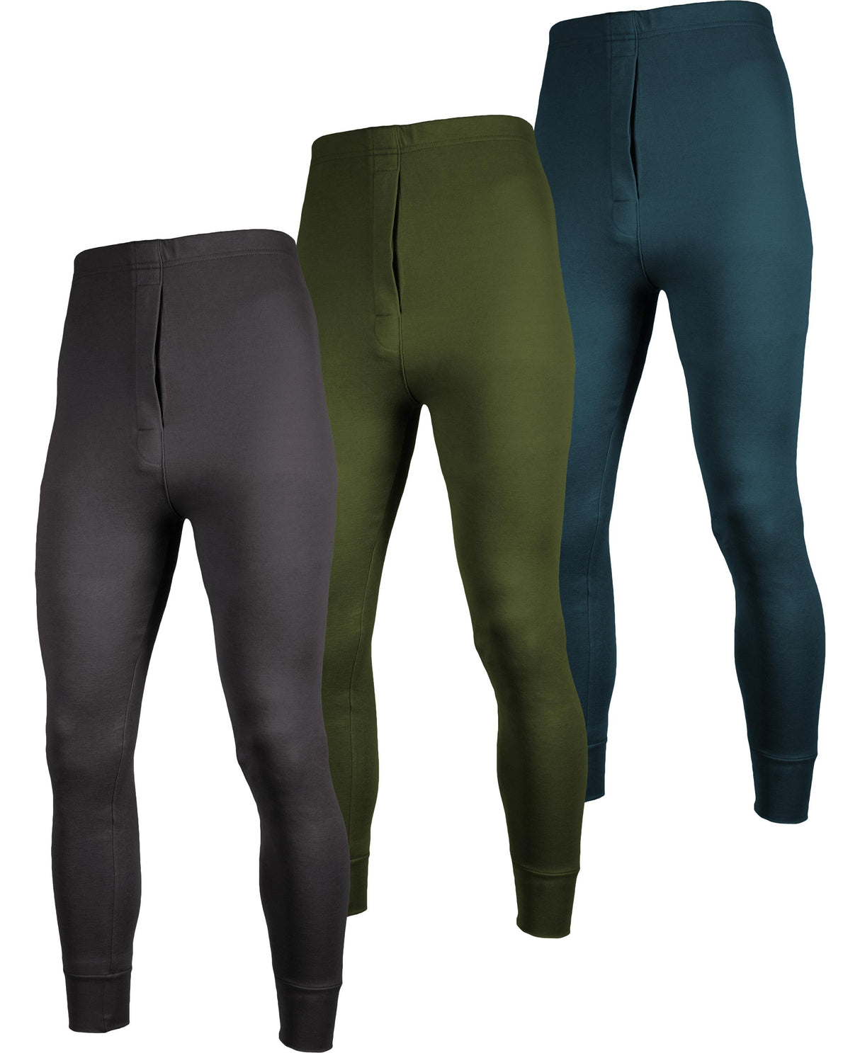 Men's Premium Cotton Base Layer Long Thermal Underwear Pants