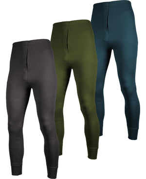 Men's Premium Cotton Base Layer Long Thermal Underwear Pants