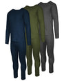Men's Base Layer Long Sleeve + Long Pant Thermal Underwear Sets