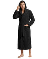 Men's Hooded Plush Fleece Bathrobe