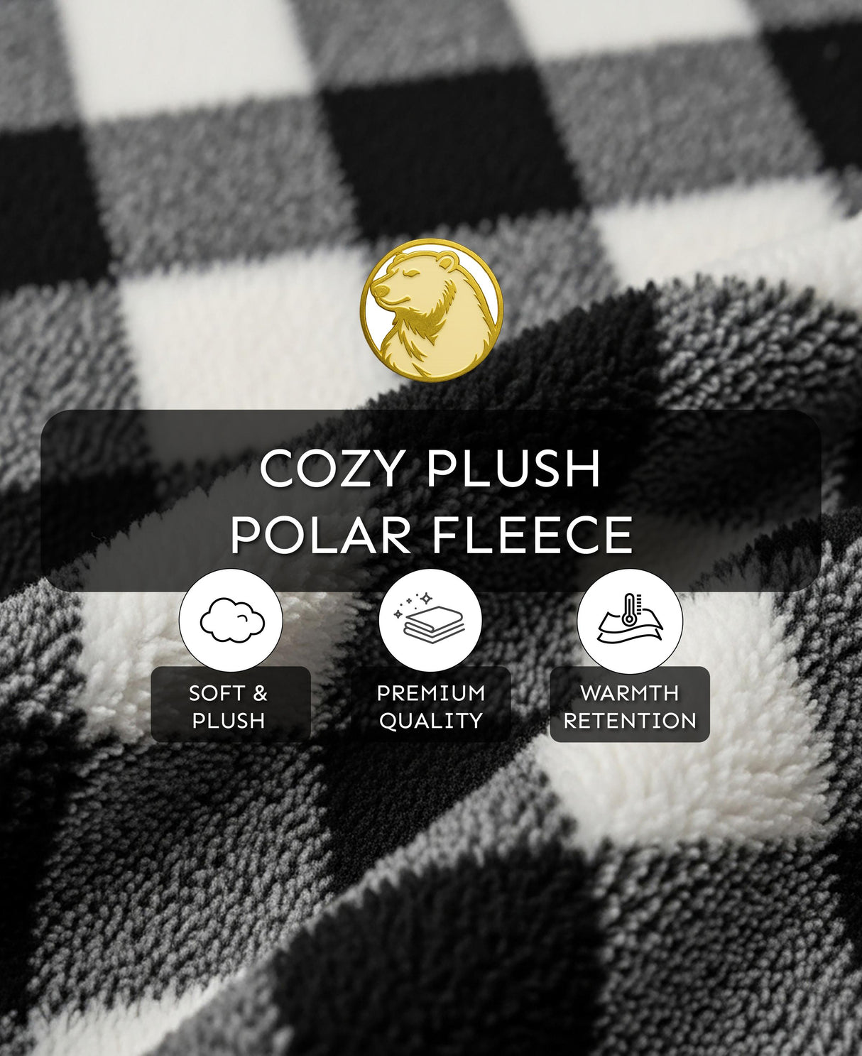 Men's Hooded Plush Fleece Bathrobe