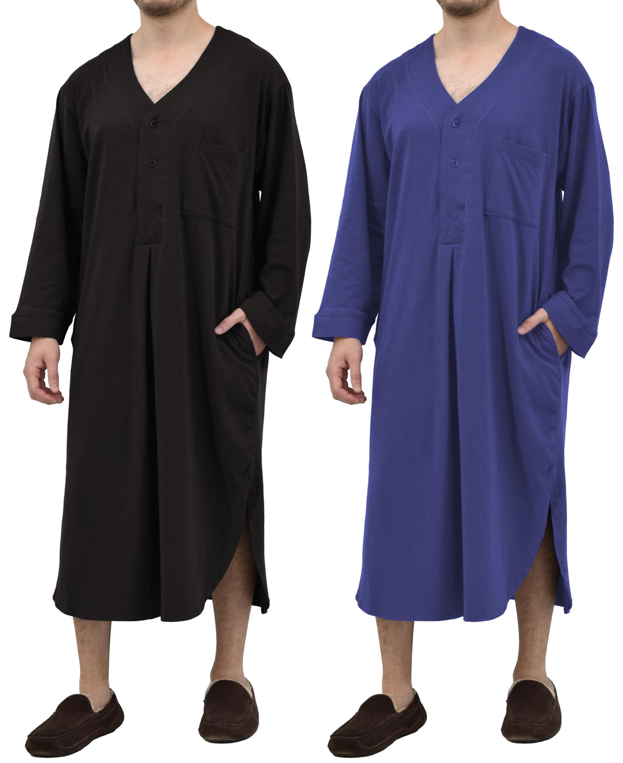Men's Cotton Knit Sleep Shirt