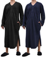 Men's Plush Polar Fleece Long Nightshirt