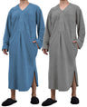 Men's Plush Polar Fleece Long Nightshirt