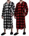 Men's Plush Polar Fleece Long Nightshirt