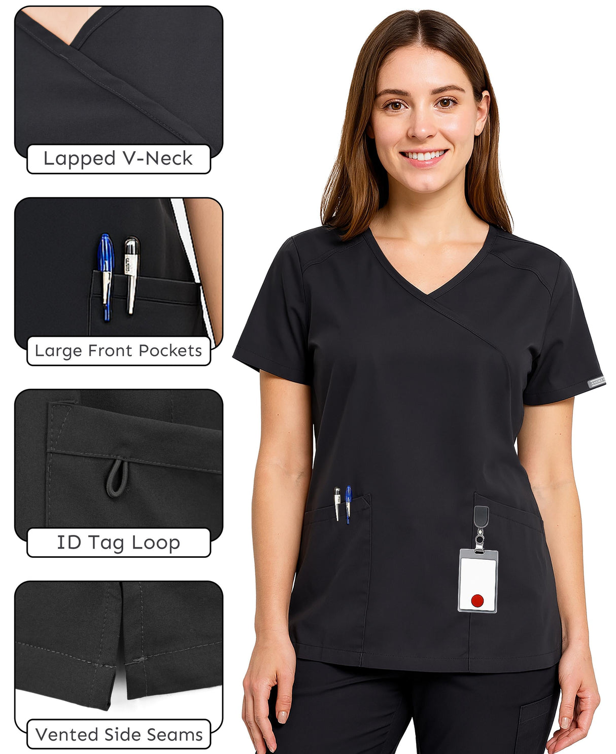 Women's Scrub Top V-Neck
