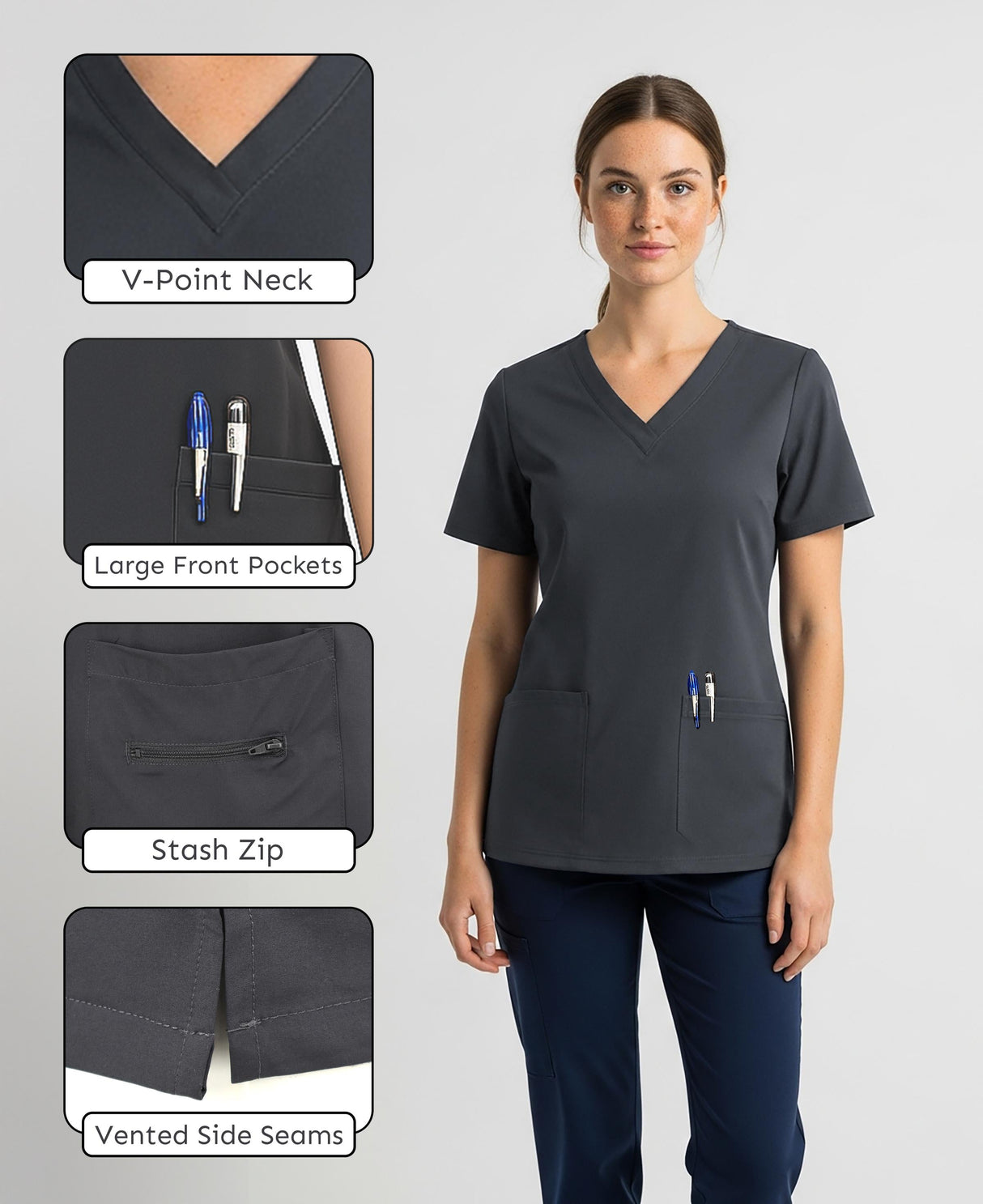 Women's Scrub Top V-Neck