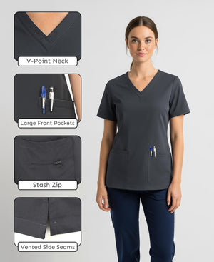 Women's Scrub Top V-Neck