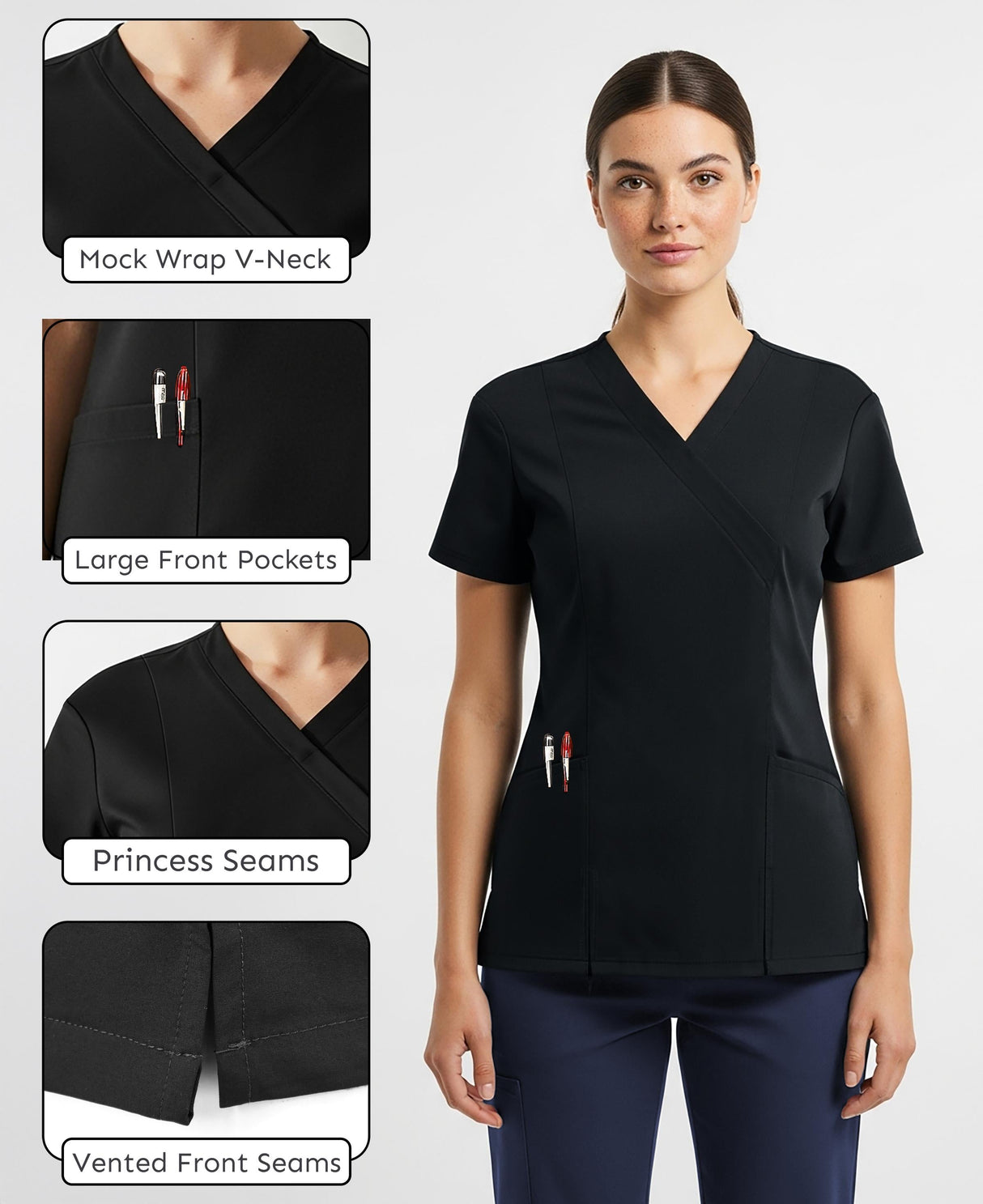 Women's Scrub Top V-Neck