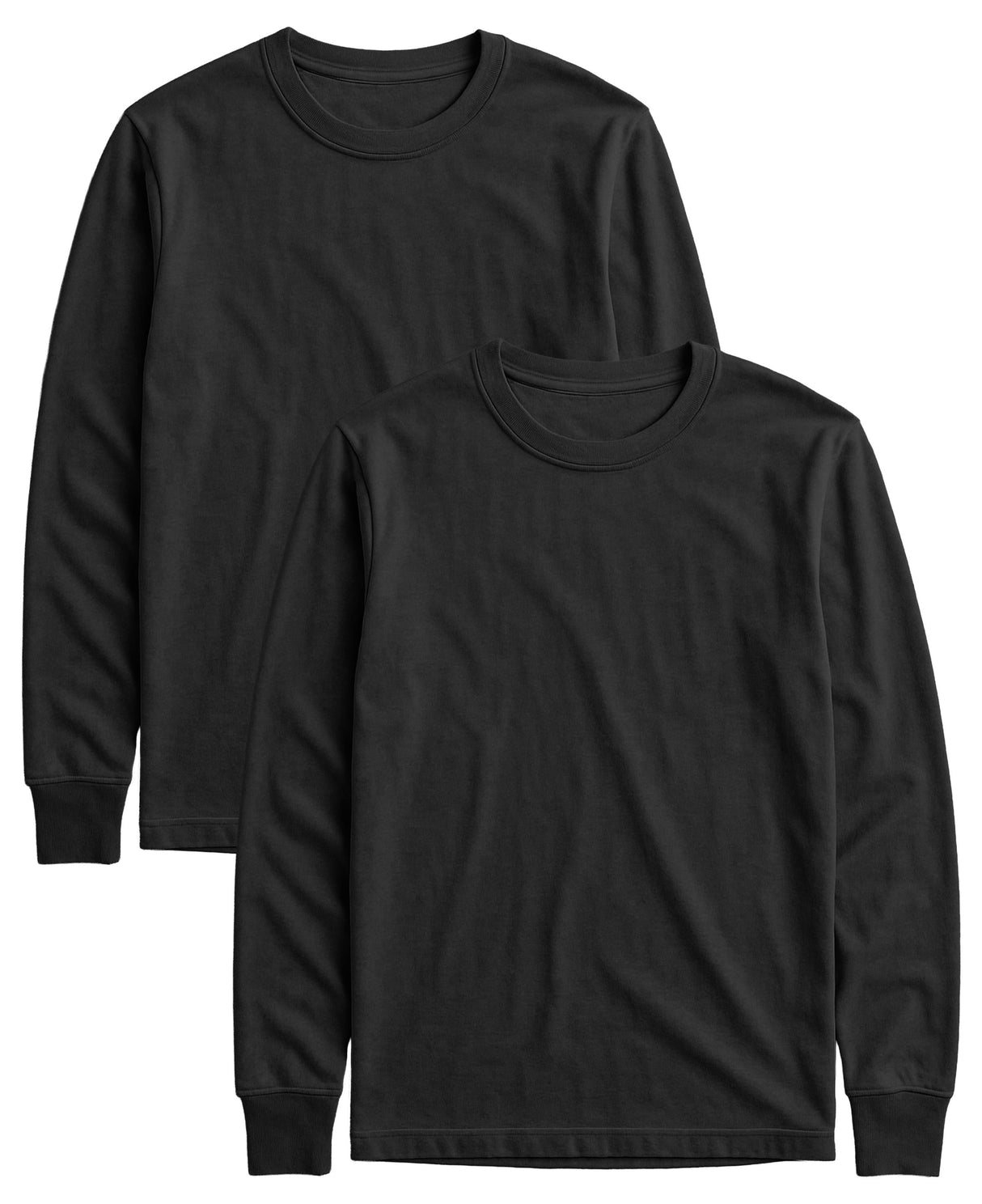 Womens' Long Sleeve 100% Cotton T Shirt All Season Crew Neck Base Layer Tops