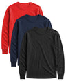 Womens' Long Sleeve 100% Cotton T Shirt All Season Crew Neck Base Layer Tops