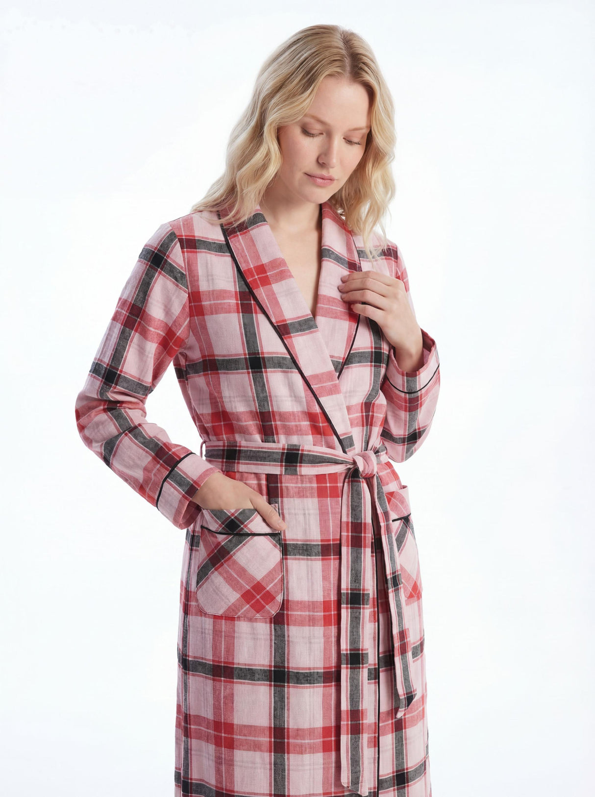 Women's Long Premium  Cotton Flannel Sleep Robe