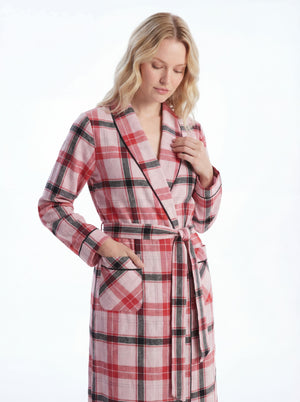 Women's Long Premium  Cotton Flannel Sleep Robe