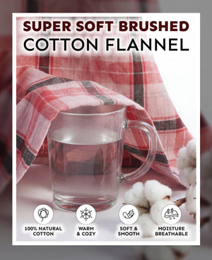 Women's Long Premium  Cotton Flannel Sleep Robe