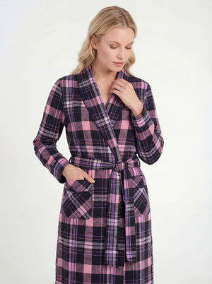 Women's Long Premium  Cotton Flannel Sleep Robe