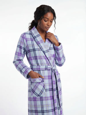 Women's Long Premium  Cotton Flannel Sleep Robe