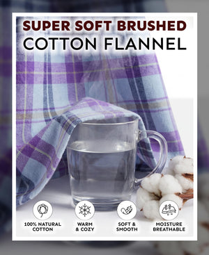Women's Long Premium  Cotton Flannel Sleep Robe