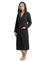 Women's Hooded Plush Fleece Bathrobe