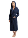 Women's Hooded Plush Fleece Bathrobe