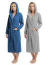 Women's Hooded Plush Fleece Bathrobe
