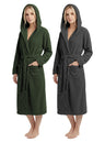 Women's Hooded Plush Fleece Bathrobe