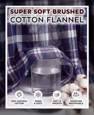 Women's Cotton Flannel Long Nightshirt