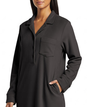 Women's Plush Polar Fleece Long Nightshirt