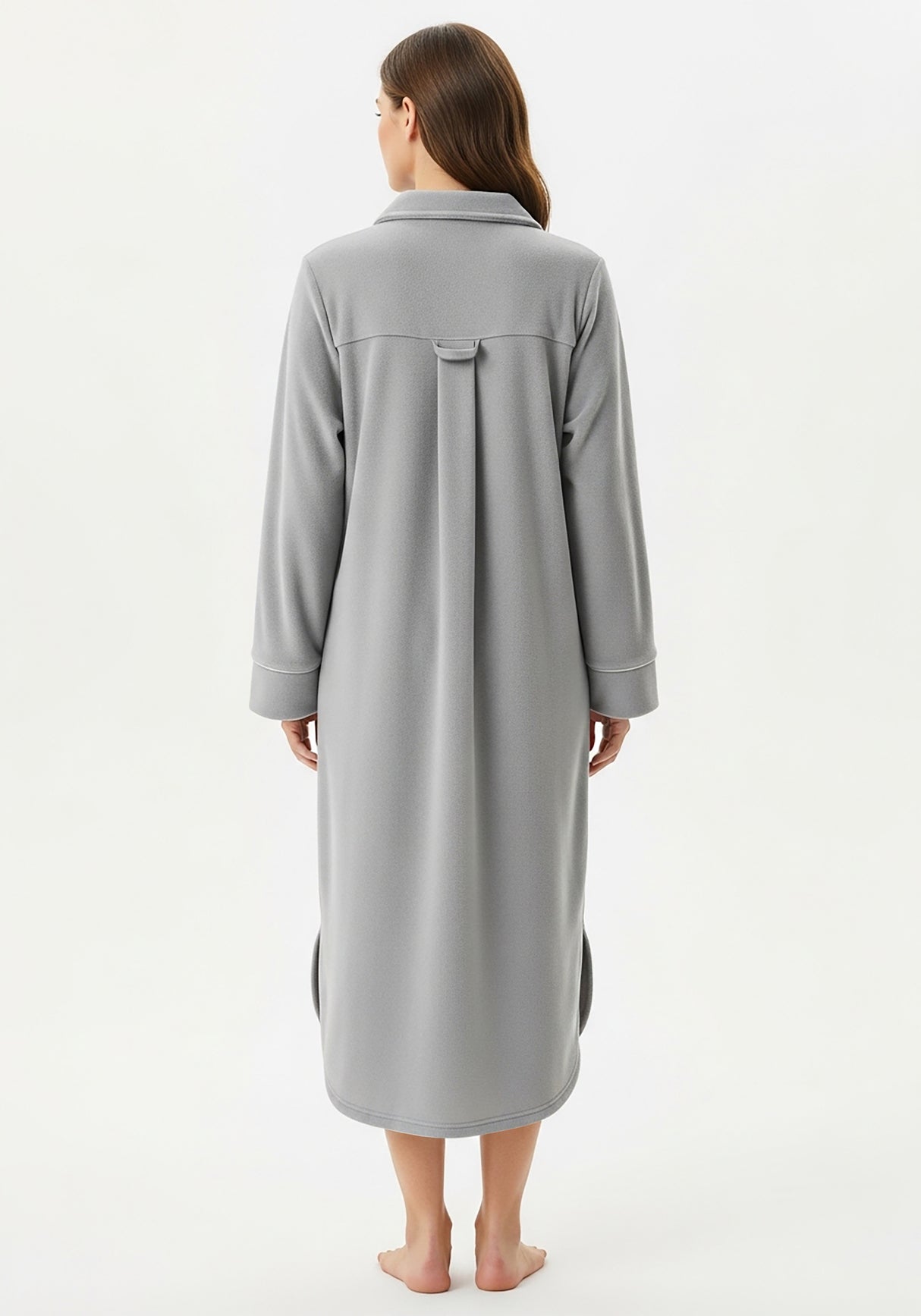 Women's Plush Polar Fleece Long Nightshirt