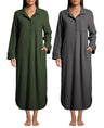 Women's Plush Polar Fleece Long Nightshirt