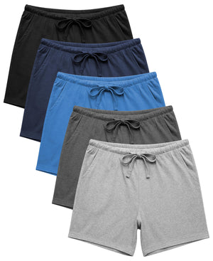 Women's Soft Cotton Stretch Knit Drawstring Casual Shorts