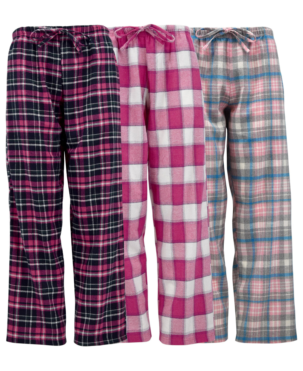 Women's Flannel Lounging Drawstring PJ Sleep Pants