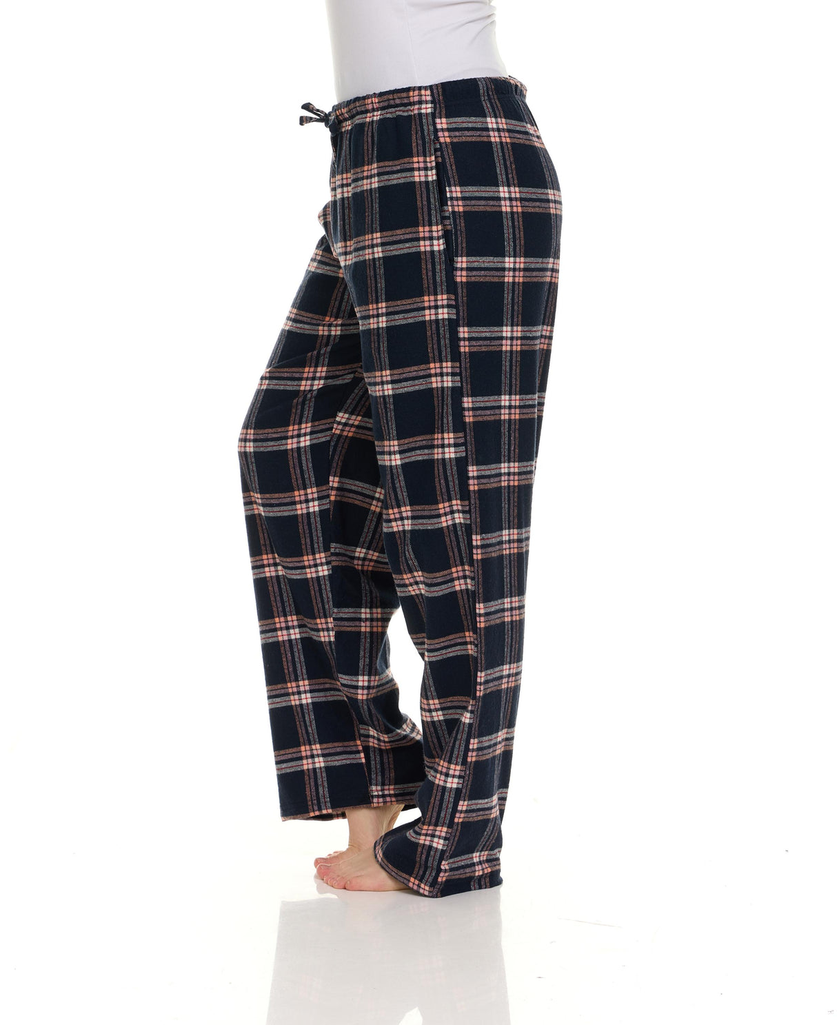 Women's Flannel Lounging Drawstring PJ Sleep Pants