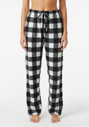 Women's Micro Fleece Plaid Lounge Pants  (Multi-Packs)