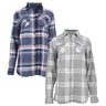 Women's Classic-Fit Long-Sleeve Lightweight Plaid Flannel Shirt (2 Pack)