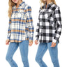 Women's Classic-Fit Long-Sleeve Lightweight Plaid Flannel Shirt (2 Pack)