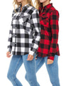 Women's Classic-Fit Long-Sleeve Lightweight Plaid Flannel Shirt (2 Pack)